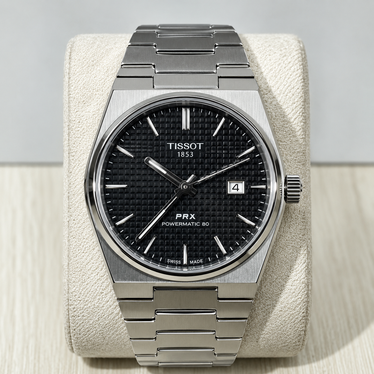 PRX Automatic Stainless Steel Watch – Premium Swiss Style Men’s Wristwatch Shorter option: Tissot PRX Automatic Men’s Stainless Steel Watch