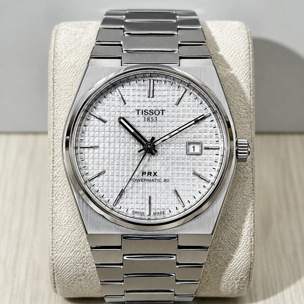 PRX Automatic Stainless Steel Watch – Premium Swiss Style Men’s Wristwatch  Shorter option:  Tissot PRX Automatic Men’s Stainless Steel Watch